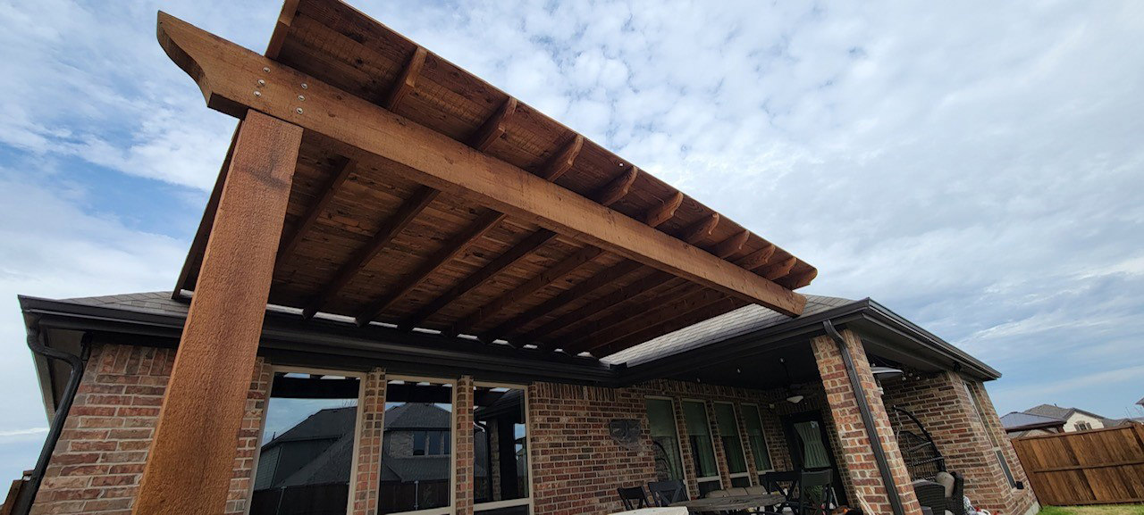 Traditional Pergola w/ Tongue & Groove Roof